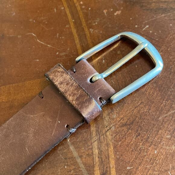 Miguel Bellido size 36 brown genuine leather belt - Picture 4 of 5